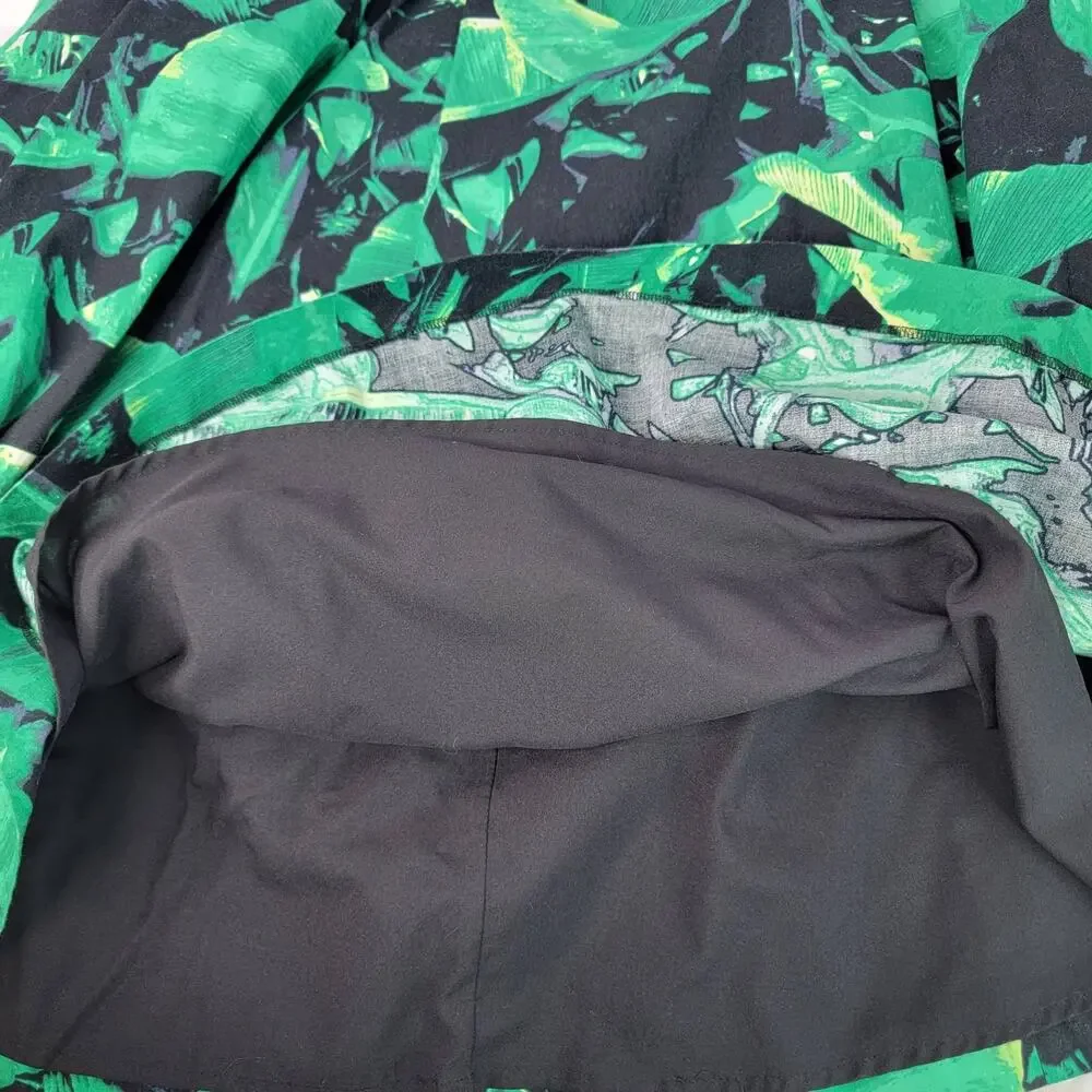Vince Camuto Island Palm Pleat Skirt Sz 12 - Picture 11 of 12